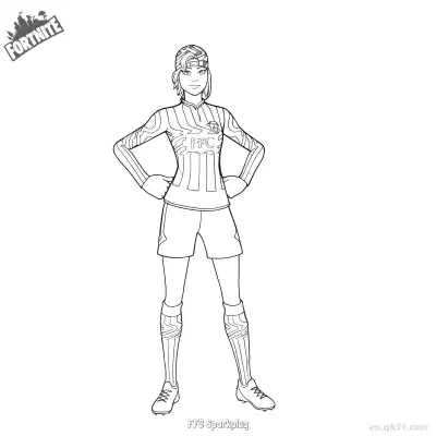 Free printable FFC Sparkplug 01 Coloring Page - Free PDF Printable Fortnite Coloring Sheets coloring page